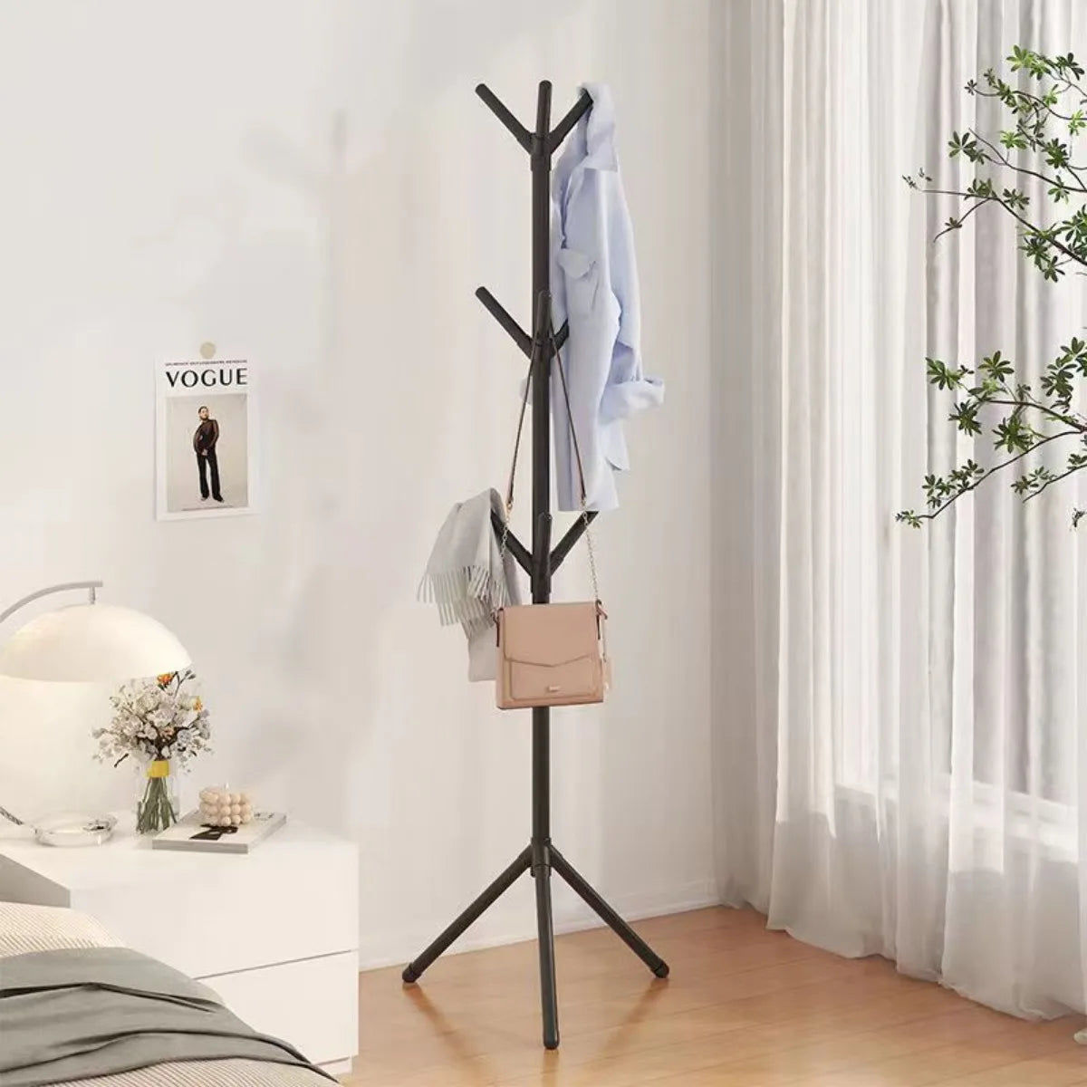 V178-62204-202508050855-00 Floor-to-Floor Clothes and Hats Rack Holder - Image 1