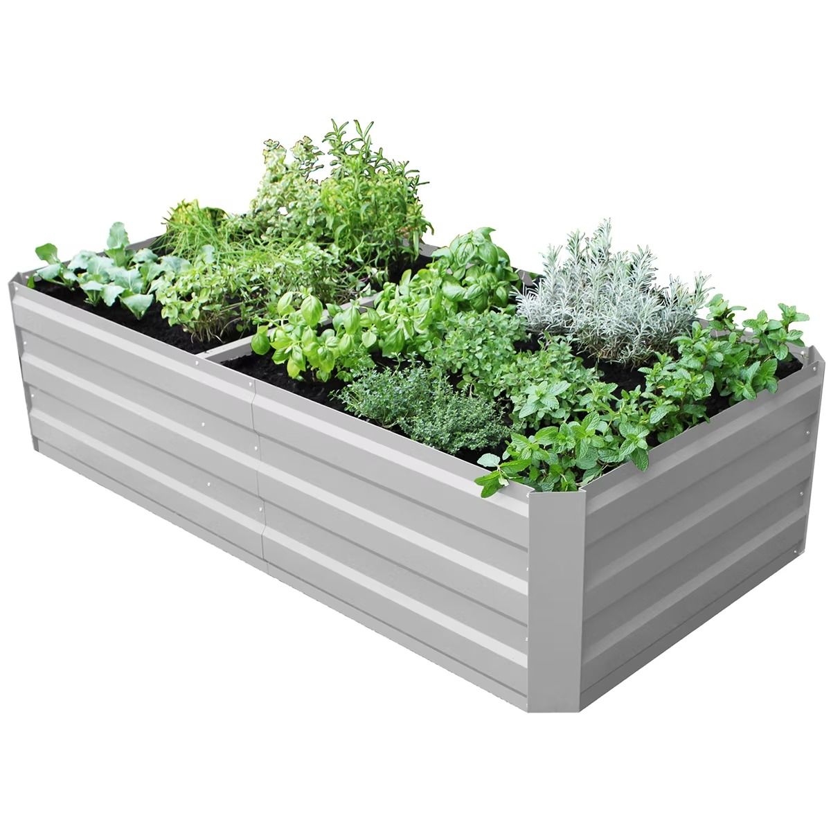 V178-68936-202508050845-00 Large Garden Bed 180 x 90 x 45cm White - Image 1