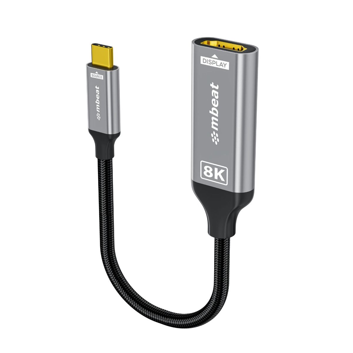 V186-MB-XAD-8KCHD-202506190752-00 mbeat Tough Link 8K USB-C to HDMI Adapter - Space Grey - Image 1