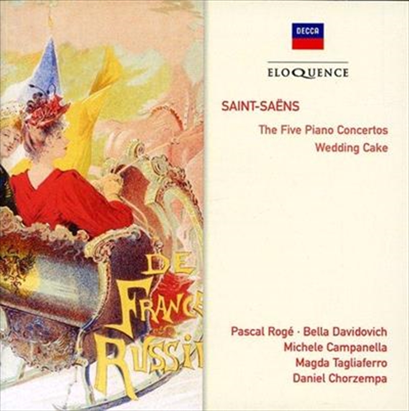 V210-2089122-202507021730-00 Saint Saens Five Pno Cons Wedd - Roge, Pascal: Bella Davidovich Cd Album - Image 1