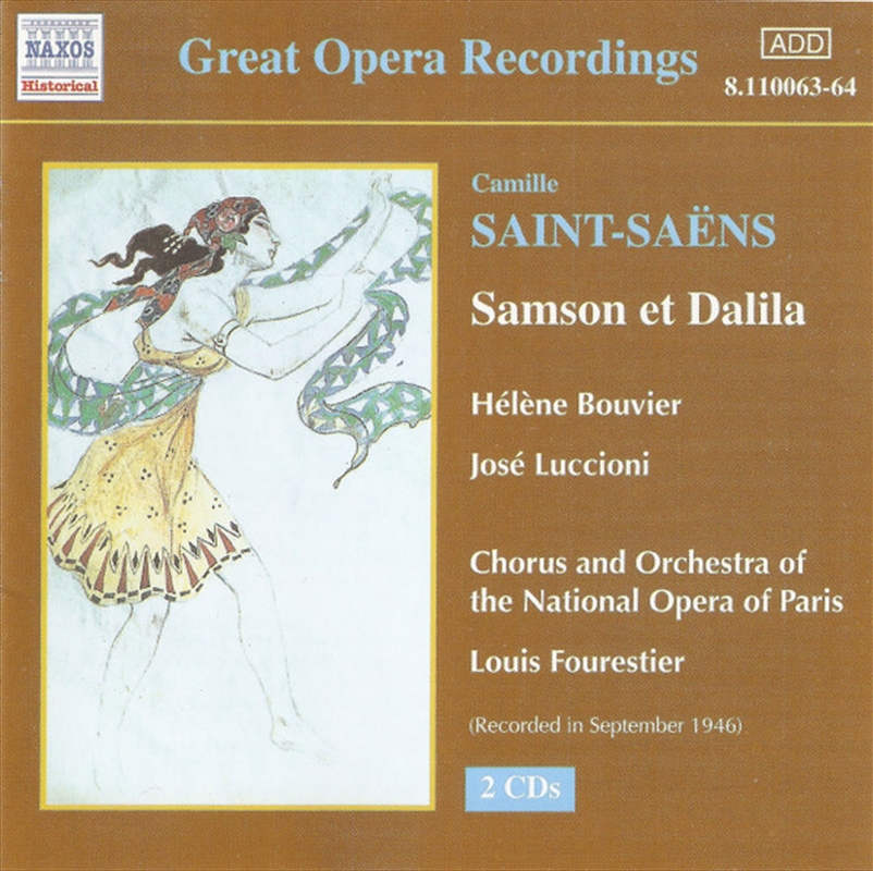 V210-2183010-202507030510-00 Saint Saens Samson And Delilah - Bouvier: Luccioni: Paris N O Cd Album - Image 1