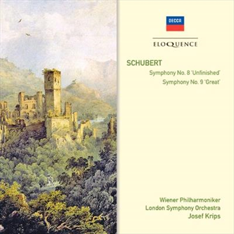 V210-2196429-202507021125-00 Schubert: Symphonies Nos 8 + 9 - Krips, Josef Cd Album - Image 1