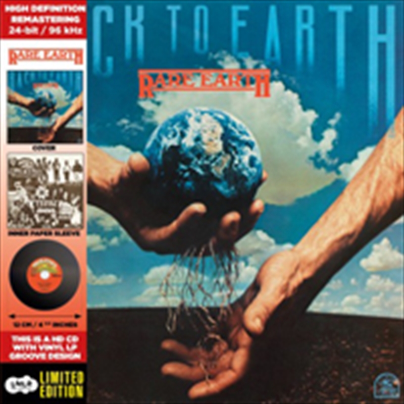 V210-2432596-202507022245-00 Back To Earth - Rare Earth Cd Album - Image 1