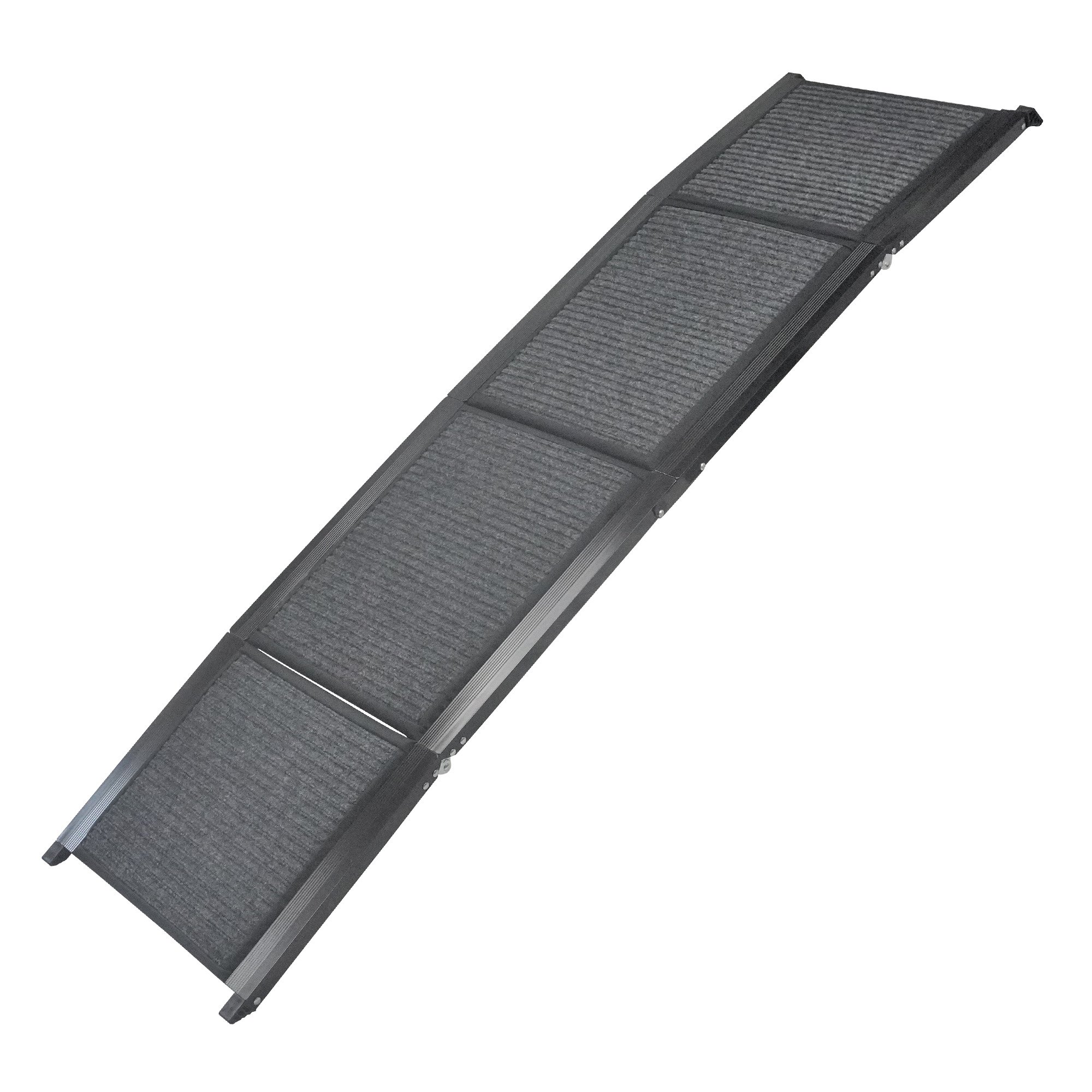 V240-RAM-JOY-PET-180-202508121156-00 Furtastic Dog Ramp For Cars Pet Ramp For Puppy Medium Dogs Old Dogs & Cats Non-slip Felt Surface Aluminium Frame Folding Portable Safety Pet Stairs - Image 1
