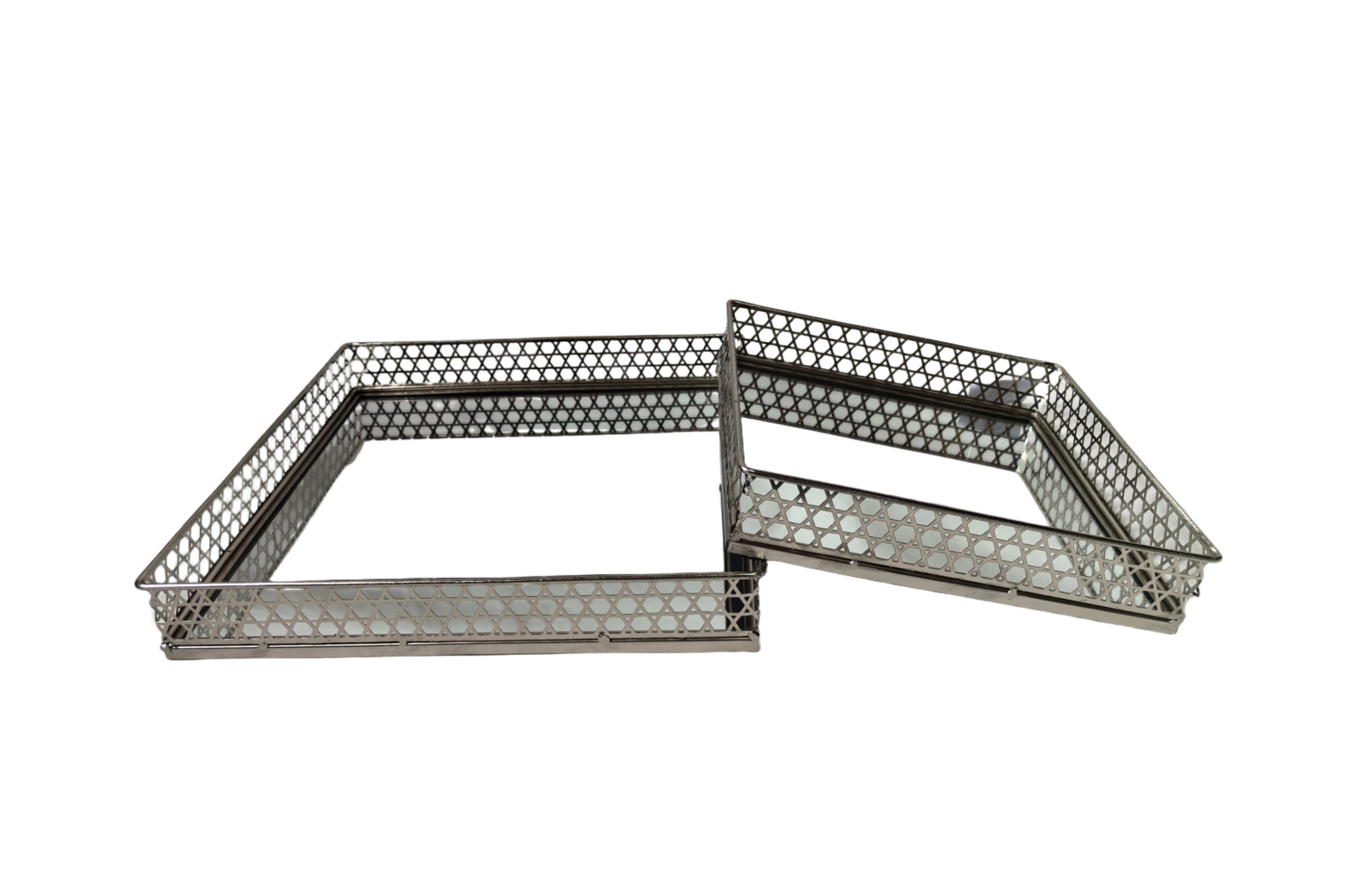 V292-HD-TR-RECT-S02-NINA-SILVER-202508221620-00 Nina Tray - Rectangle - Set of 2 - Silver - Image 1