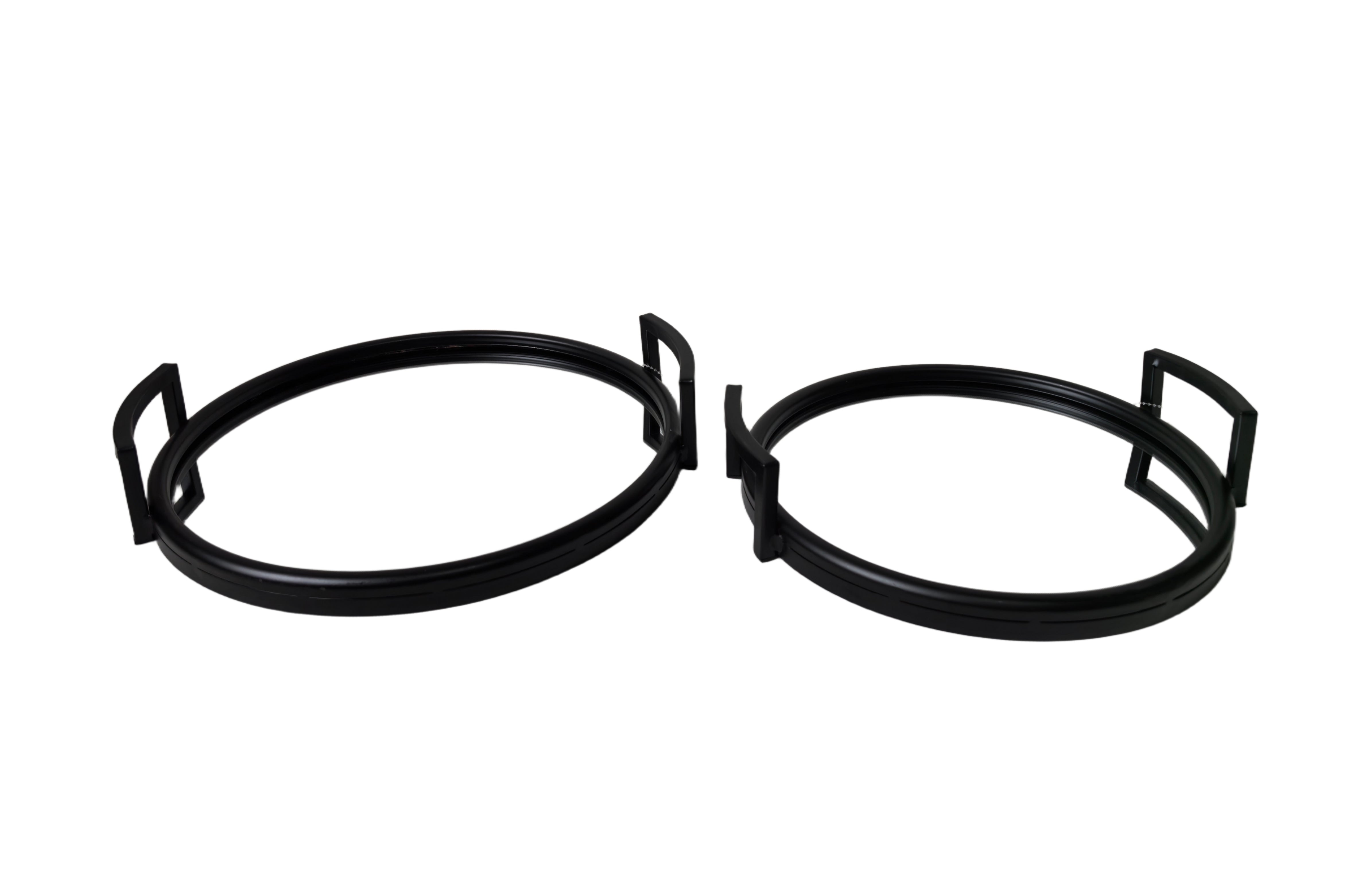 V292-HD-TR-ROUND-S-ELIZA-BLACK-202508221630-00 Eliza Round Tray - Small - Black - Image 1