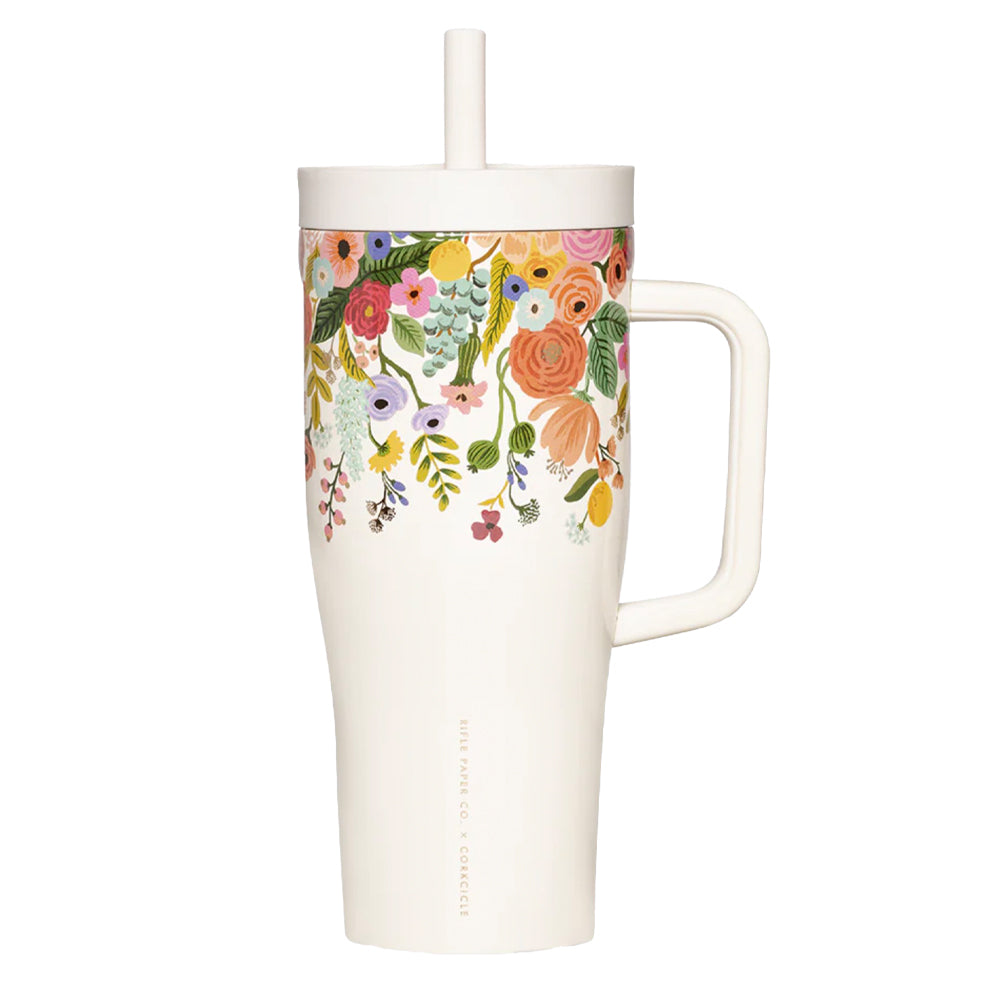 V398-CK-RP2240GCGP-202507041135-00 Corkcicle Cruiser - 1.2ltr Rifle Paper - Garden Party Cream - Image 1