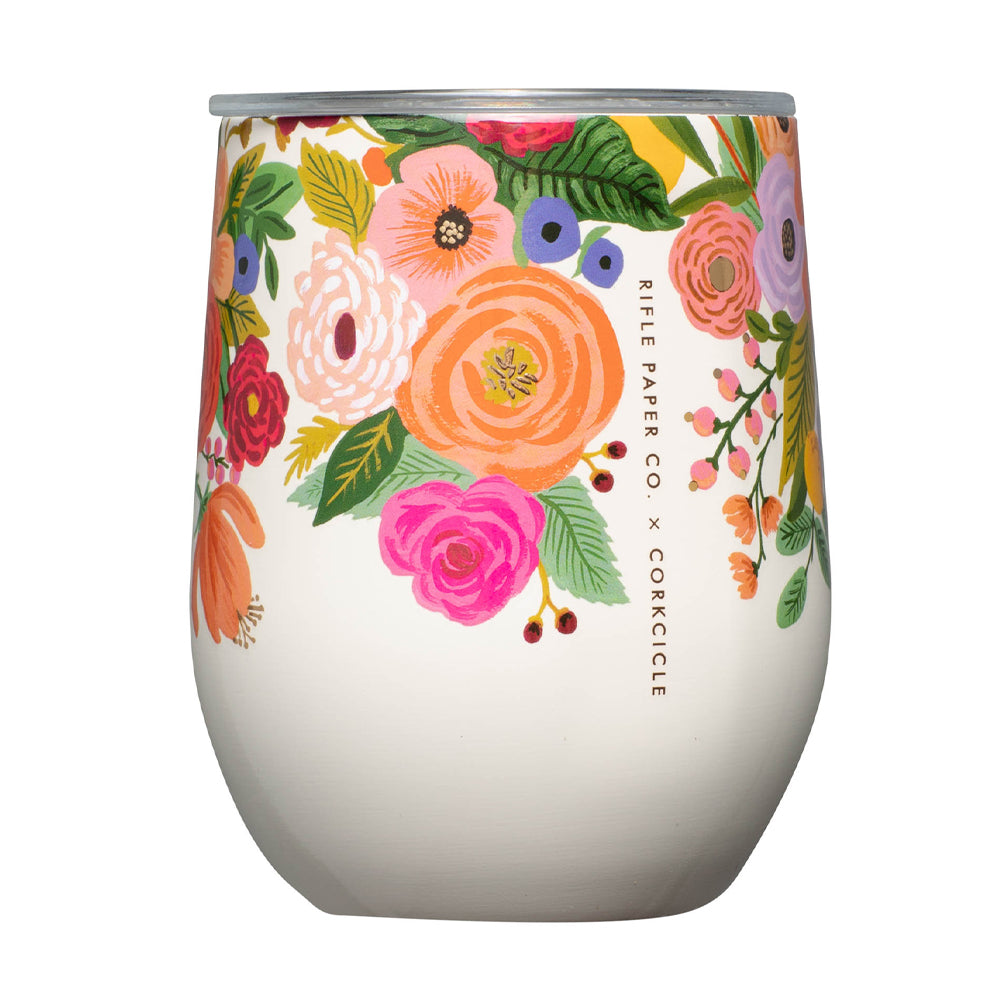 V398-CK-RP2312GCGP-202507041135-00 Corkcicle Stemless - 340ml Rifle Paper - Garden Party Cream - Image 1