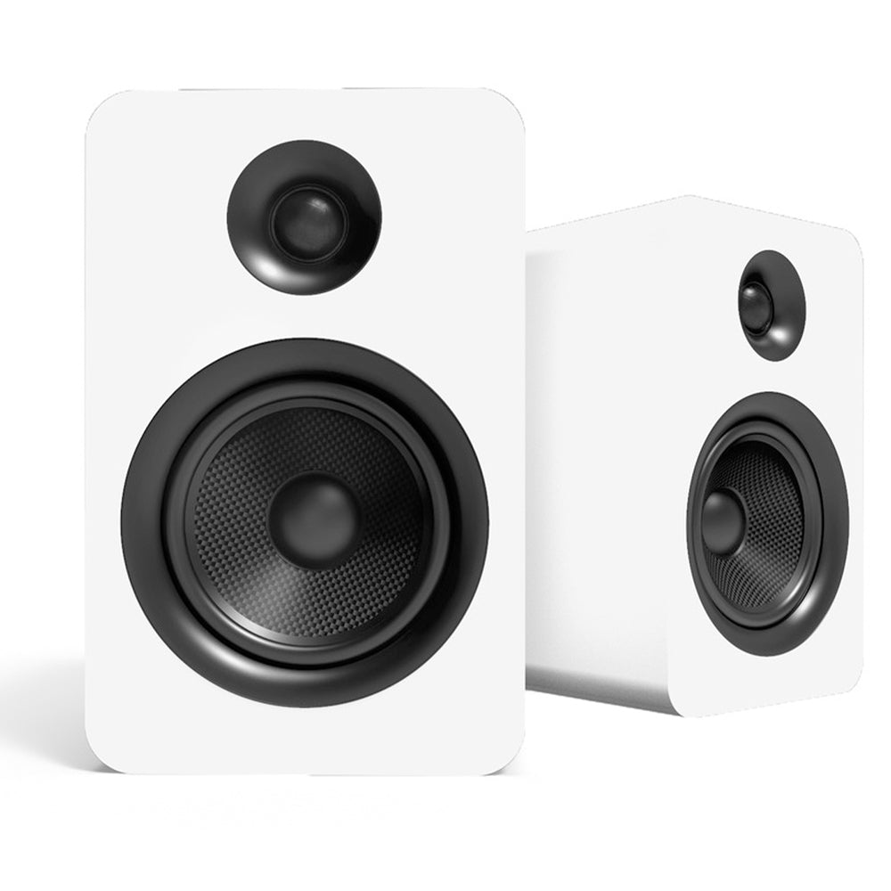 V398-KO-YUP6W-202508041415-00 Kanto YU Passive 5.25" Speakers with 1" Silk Dome Tweeter and 5.25" Kevlar Woofer - White, Pair - Image 1