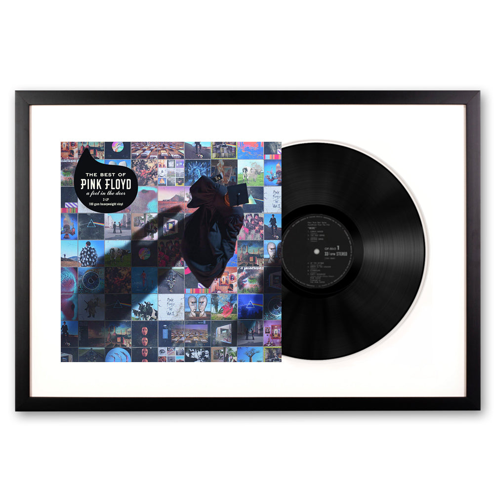 V398-SM-88875184381-FD-202506190525-00 Framed Pink Floyd the Best of Pink Floyd: A Foot in The Door Vinyl Album Art - Image 1