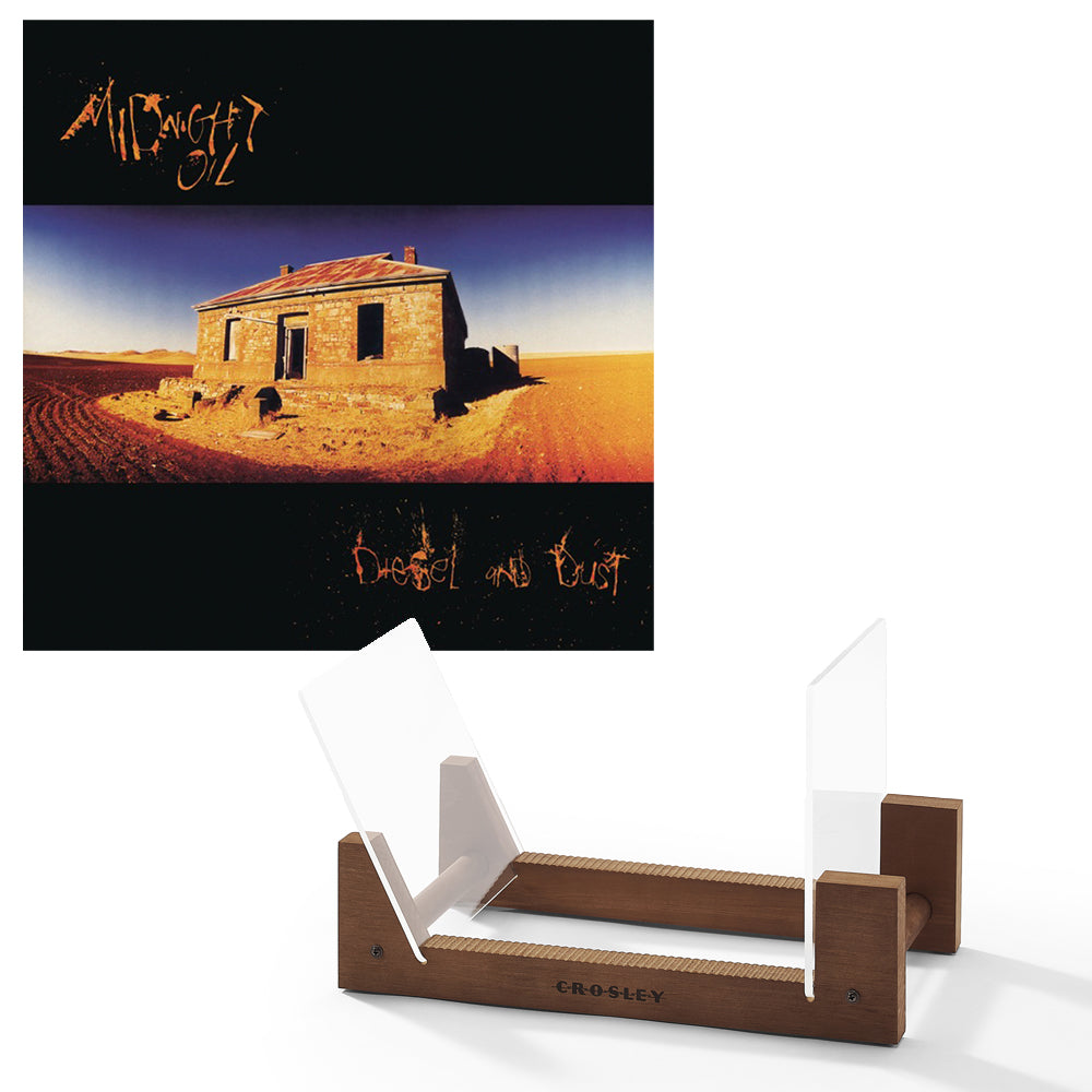 V398-SM-88985339161-BS-202509111459-00 Midnight Oil Diesel And Dust Vinyl Album & Crosley Record Storage Display Stand - Image 1