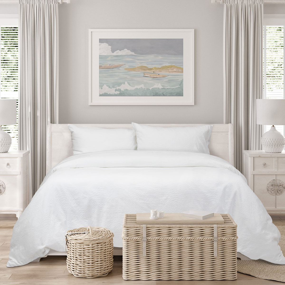 V442-INT-QUILTCS-ROMYJACQUARD-WHITE-KI-202507031626-00 Algodon Romy White Cotton Jacquard Quilt Cover Set King - Image 1