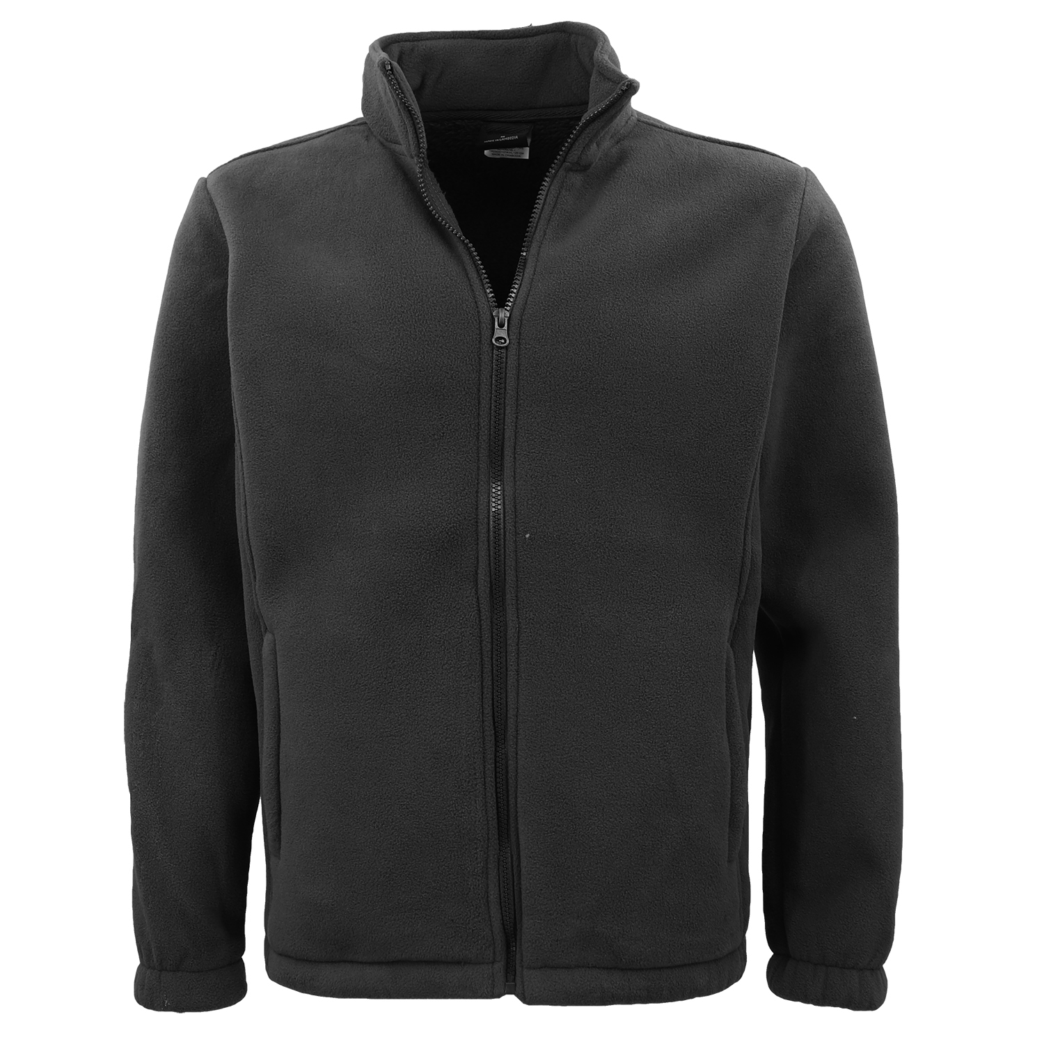 V474-674196-202507050125-00 Mens Thick Zip Up Jumper w Sherpa Fur Lined Sweatshirt Winter Unisex Jacket Coat, Black, 2XL - Image 1