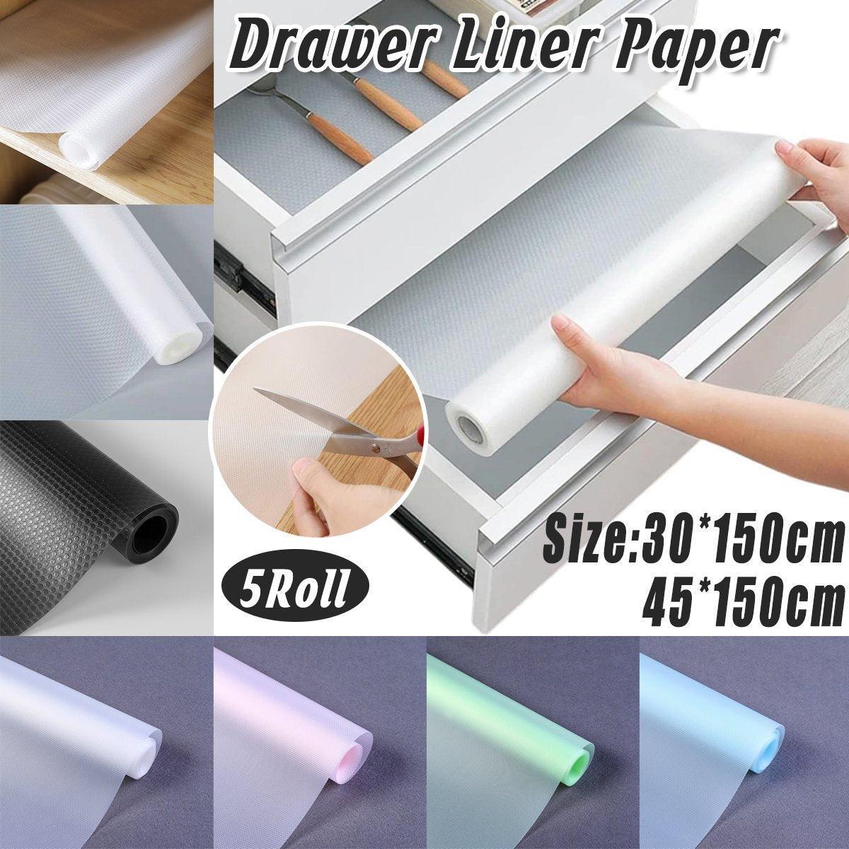 V528-45-150CM-5ROLL-ZSW-PINK-331956-202509302118-00 5 Roll EVA Anti Moisture Drawer Mat Cabinet Pad Kitchen Dustproof Placemat - Pink Diamond-45*150cm - Image 1
