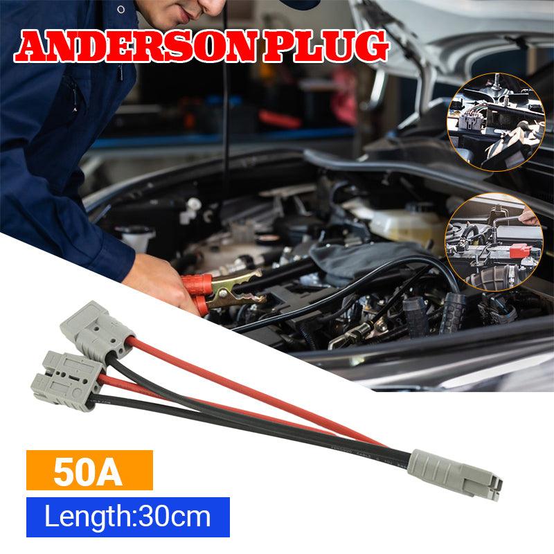 V528-50AMPANDERSONPLUG-224825-202509251637-00 50 Amp Genuine Anderson Plug Connector Double Y Adaptor 6mm Automotive Cable - Image 1