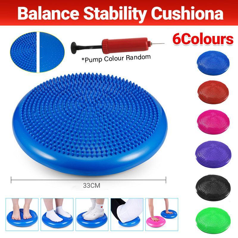 V528-9360101024406-202510011100-00 Balance Stability Cushion Wobble Air Disc Ankle Knee Strength Rehab Exercise - Purple - Image 1