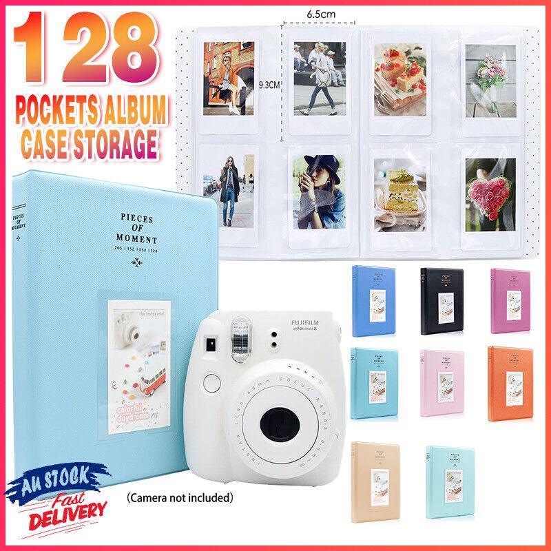 V528-9360312001289-202509301945-00 128 Pockets Album Case Storage For Polaroid Photo FujiFilm Camera Film - Blue - Image 1