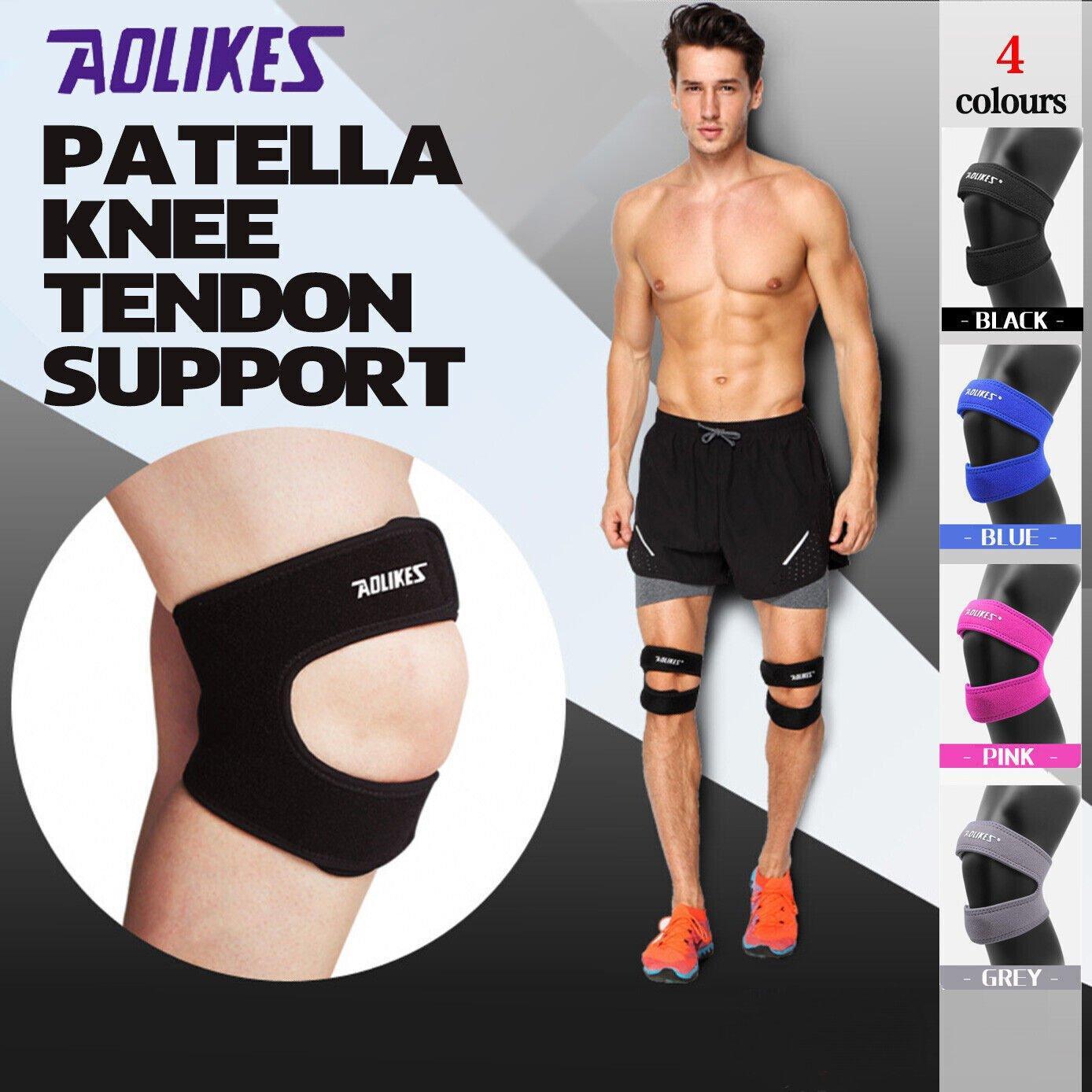 V528-9360312051963-202509301600-00 Knee Strap Running Jumper Patella Gel Support Brace Sport Protector Wrap Men - Blue *1 Unit - Image 1