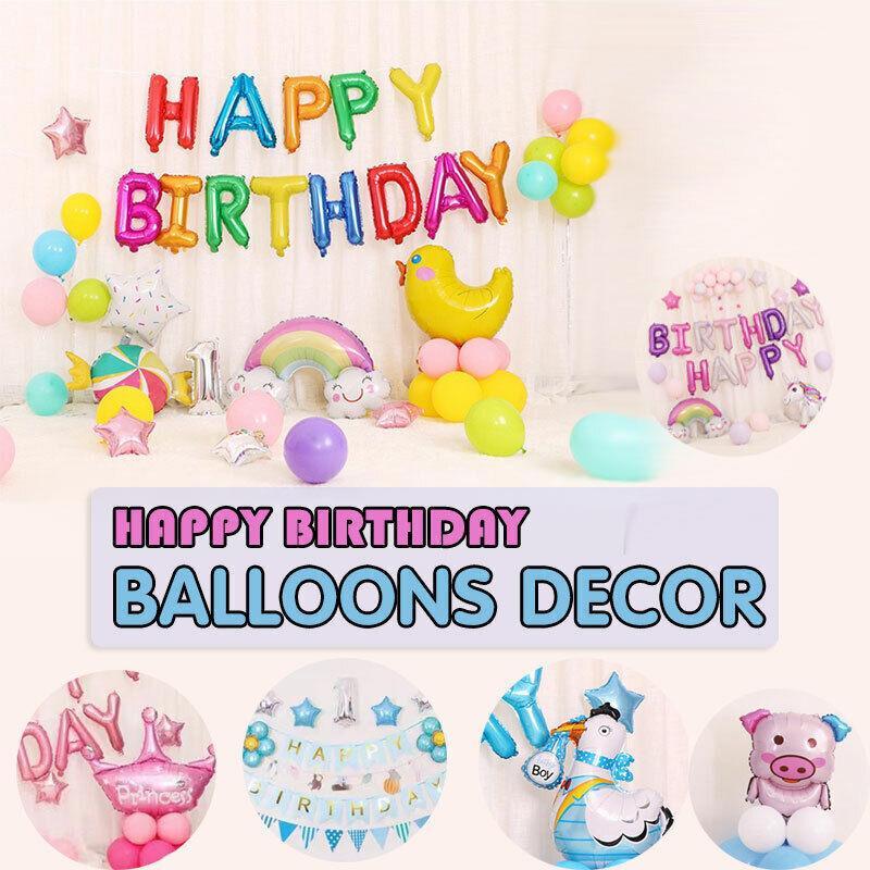 V528-BALLOON-BIRTHDAY-7-65298-202509190936-00 45-50 Pcs Happy Birthday 3D Unicorn Decoration Balloons Diy Decor Party Set - 07 - Image 1