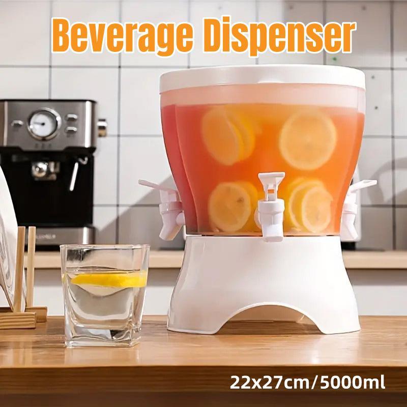 V528-BEVERAGE-BUCKET-985430-202509251020-00 Jug With Tap Cold Water Container Lemonad Drink Dispenser for Refrigerator - Image 1