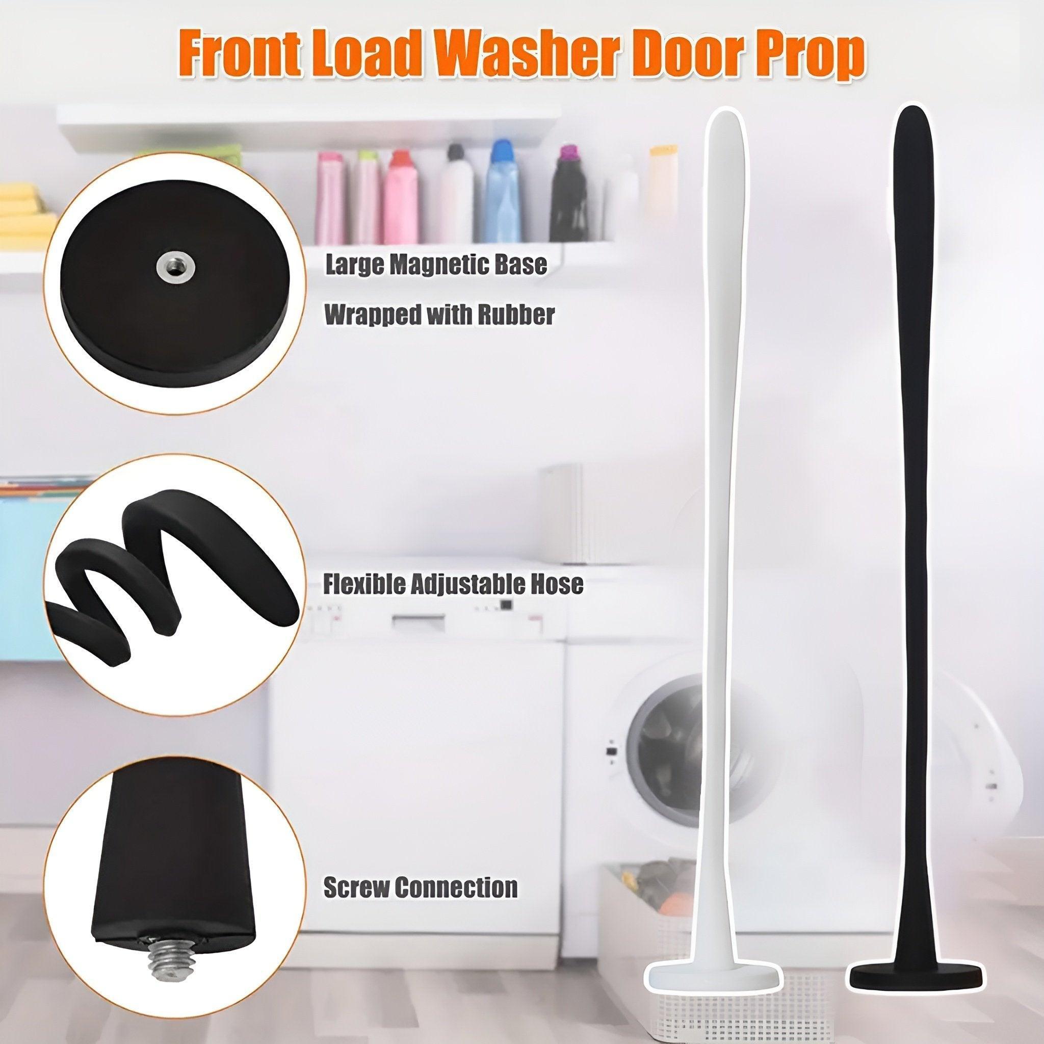 V528-BRACKET-43MM-WHITE-601919-202510010800-00 Magnetic Washer Door Holder Front Load Washing Machine Magnetic Door Prop - White - Image 1