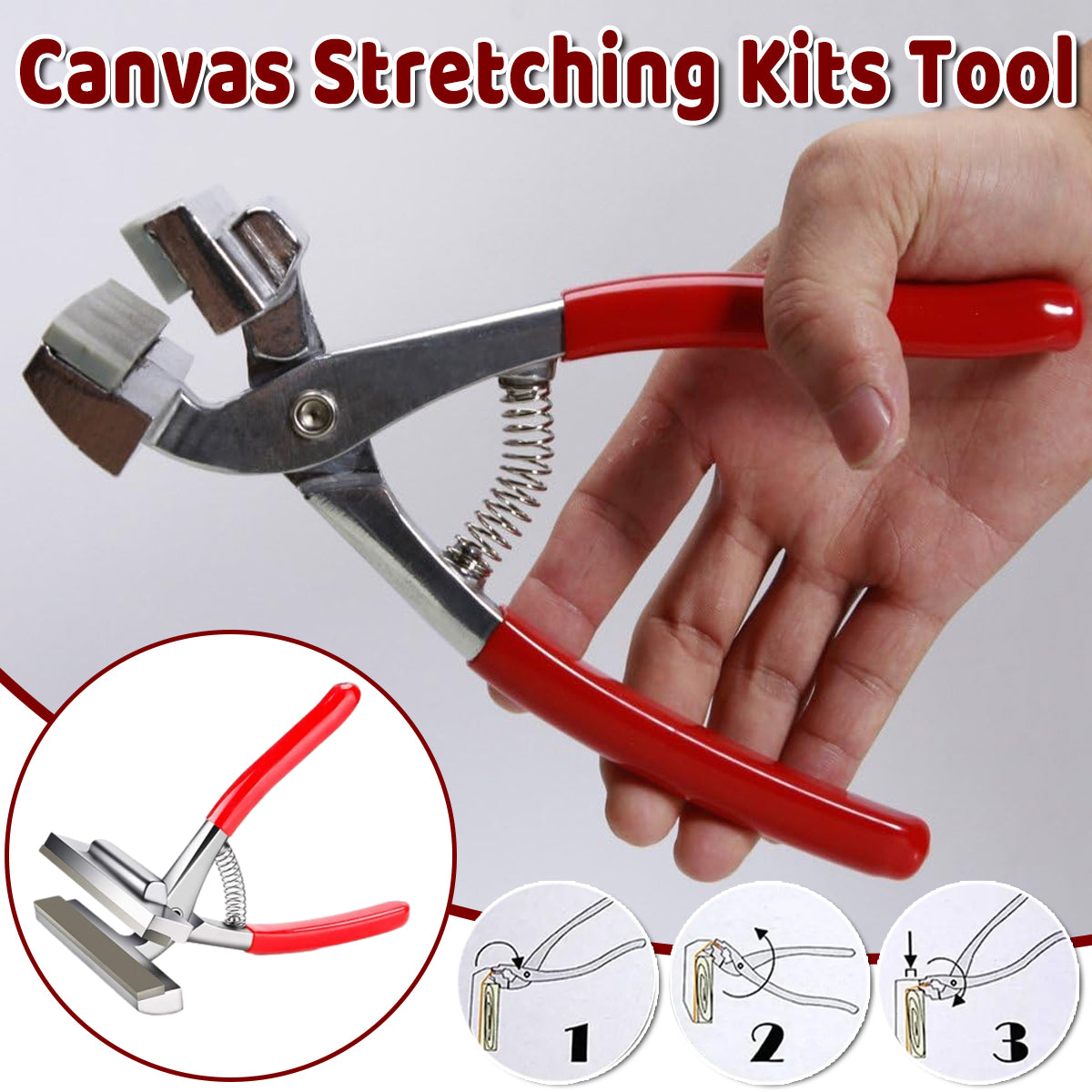 V528-CANVAS-HOLDER-730164-202509291600-00 Canvas Stretching Kits Tools Canvas Plier Staple Remover Professional Wide Tool - Image 1