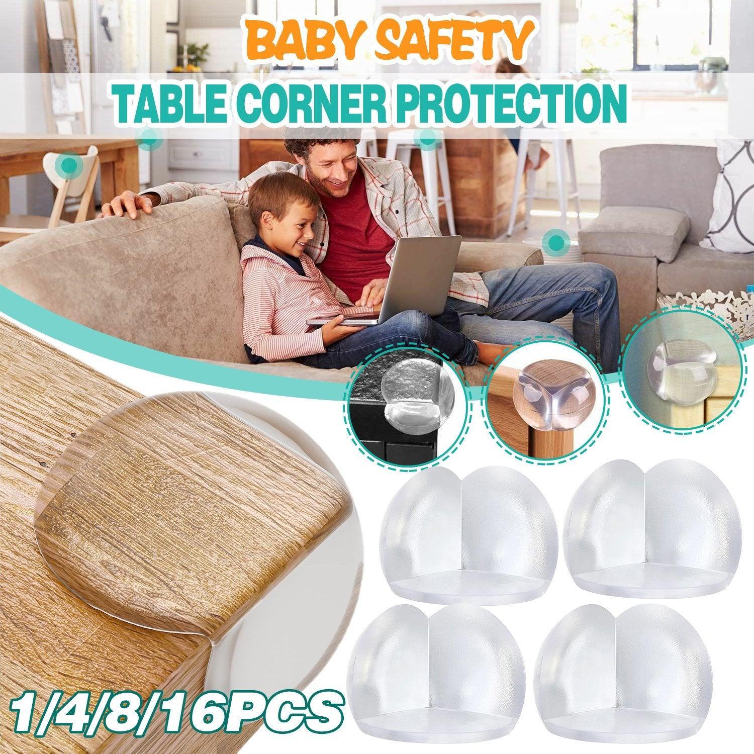 V528-CORNERPROTECT-1PC-520996-202510010336-00 Transparent PVC Table Corner Guards Anti-Collision Protective Covers for Furniture - 1 PC - Image 1