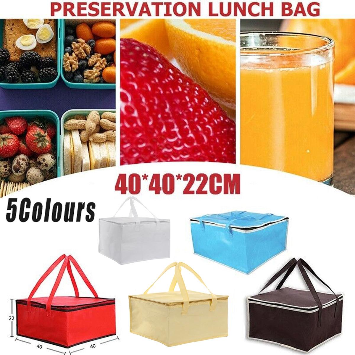 V528-DELIVERYBAG-COFFEE-939830-202509302154-00 Pizza Delivery Bag Insulated Thermal Food Container Backpack Storage Insulated - Coffee - Image 1