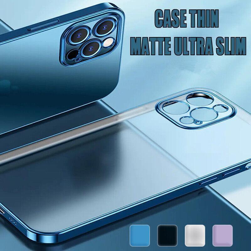V528-DIANDUMOSHA-IP12PM-PURPLE-190414-202509250920-00 Purple For iPhone 13 12 11 Pro Max Case Thin Matte Ultra Slim Shockproof Clear Cover - iPhone 12 Pro Max - Image 1