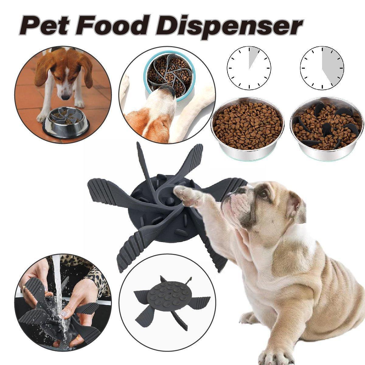 V528-ECLIPSE-DIVIDER-GREY-603411-202509291700-00 Dog Slow Feeder Bowl Insert Pet Food Bowls Silicone for Large or Small Breed - Image 1