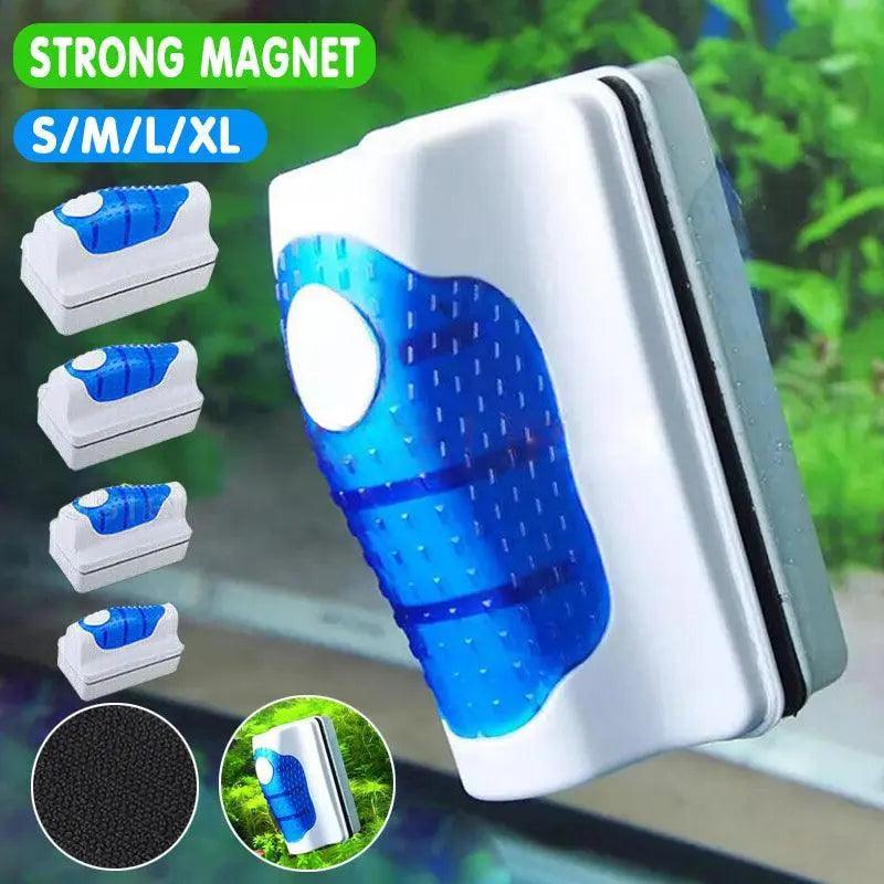 V528-FISHTANKBRUSH-L-648422-202510011027-00 Aquarium Glass Cleaner Brush with Algae Magnet for Fish Tanks Cleaning - XL - Image 1