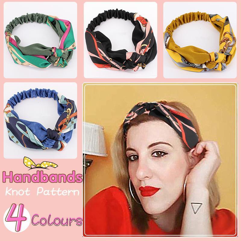 V528-HAIRBAND-YELLOW-217420-202510011200-00 Women Lady Boho Bohemian Cross hair head headband band Scarf Wrap Bandana AU - Yellow - Image 1