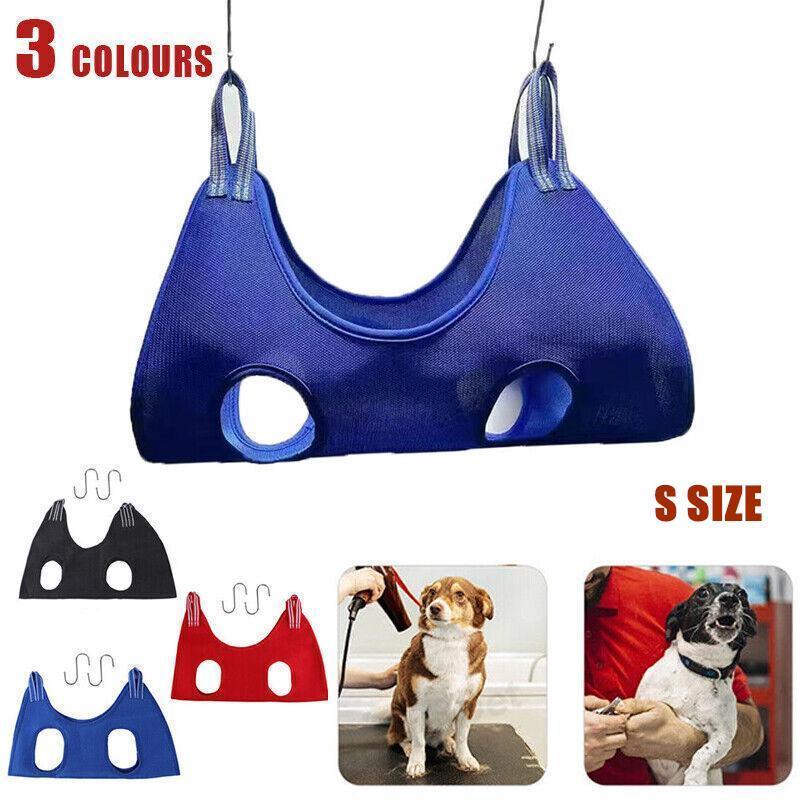 V528-HAMMOCKHELPER-RED-S-584156-202509302118-00 S Size Hammock Helper Pet Dog Cat Grooming Restraint Bags for Bathing Trimming Nail - Red - Image 1