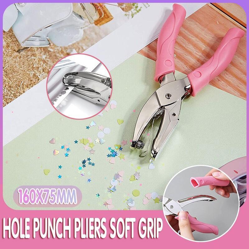 V528-J00438-5-5MM-HEART-259938-202510011109-00 Circle/Heart/Star Shaped Metal Hole Punch Pliers - Paper Hand Puncher - 5.5mm heart - Image 1