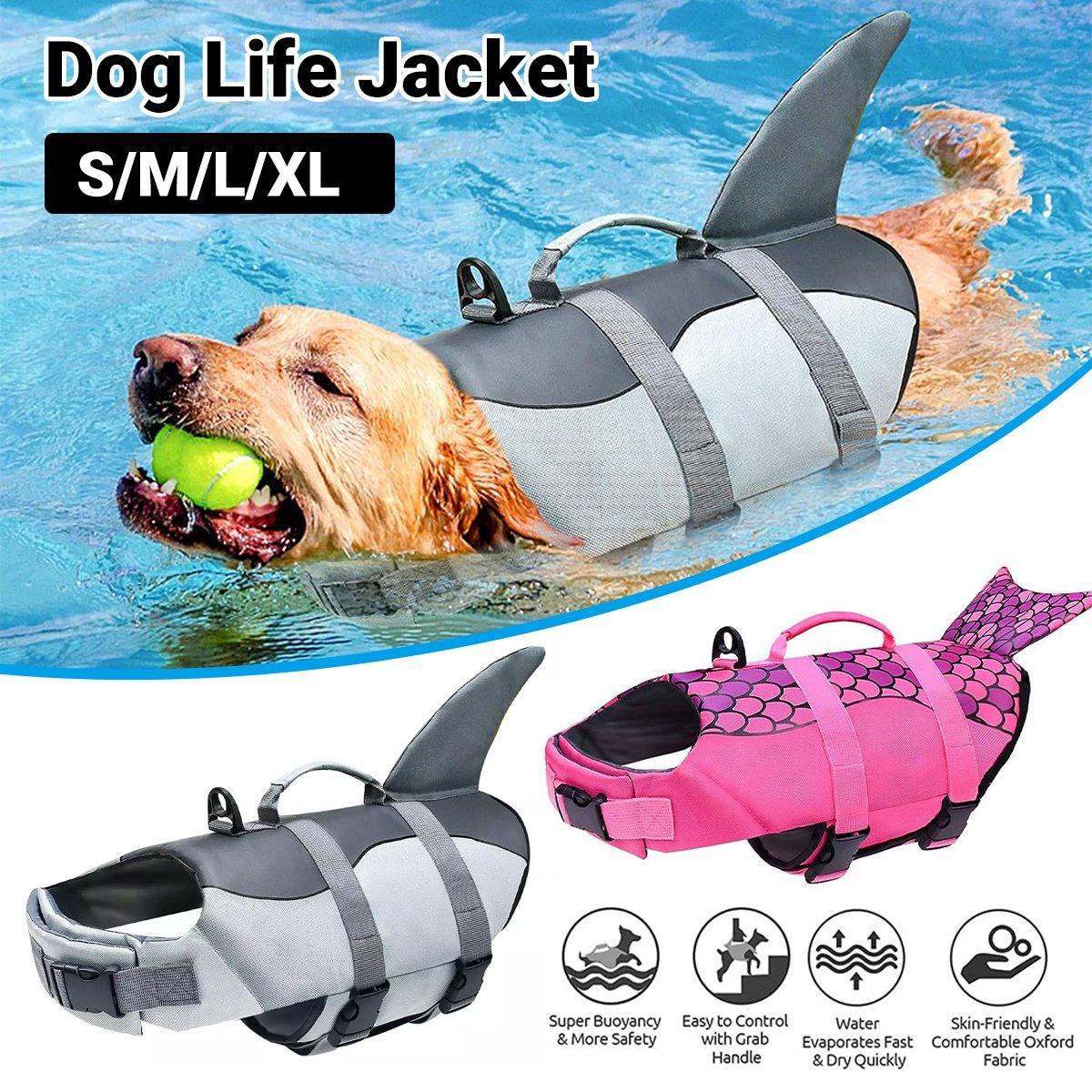 V528-LIFE-JACKET-PINK-S-324596-202510010309-00 Pet Life Jacket Dog Swim Vest Outdoor Water Gear for Summer Swimming Activities - Pink S - Image 1