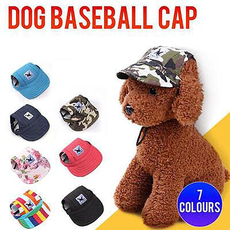 V528-PETHAT-CAMOUFLAGE-S-27343-202510010736-00 Dog Baseball Cap Outdoor Pet Sun Hat Summer Canvas Visor Puppy S Size - Camouflage - Image 1