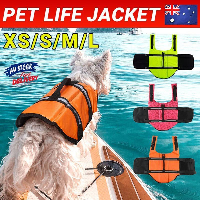 V528-PETLIFEJACKET-GREEN-S-905826-202509301400-00 Dog Life Jacket Pet Swim Vest Floatation Aid for Boating and Water Activities Green - XS - Image 1