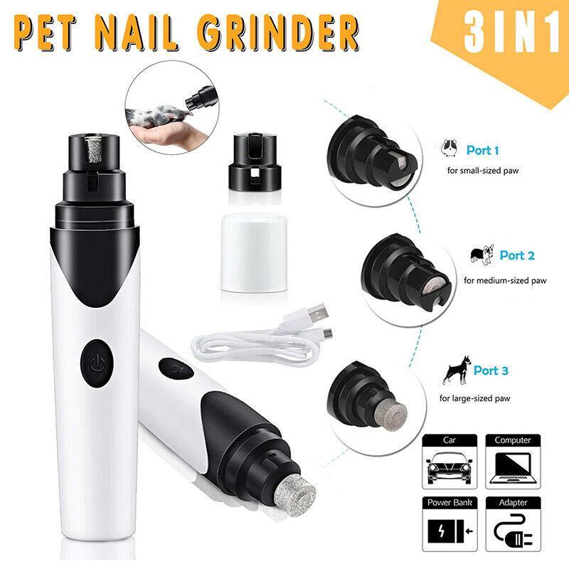 V528-PETNAILGRINDER-22940-202509291918-00 Pet Clippers Dog Cat Nail Claw Grooming Grinder Trimmer Electric Nail File 2022 - Image 1