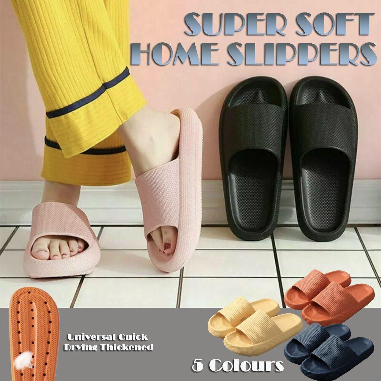 V528-POR2-ORANGE38-3945491-202510010309-00 Ultra-Soft Pillow Slides EVA Slippers for Indoor Outdoor Use – Thick Anti-Slip Sole - Orange 38-39 - Image 1