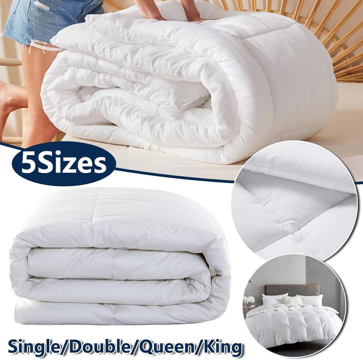 V528-QUILT-FDC-K-245-210-158479-202509301545-00 Luxury Hotel Quilt Core – Soft Microfiber Down Alternative Comforter for All Seasons - 245x210cm-Brushed - Image 1