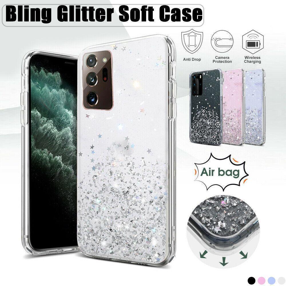 V528-SKPNKS896311-202510010536-00 For Samsung Galaxy S20 FE S21 Ultra S20 Shockproof Bling Glitter Soft Case Pink - For Samsung S8+ - Image 1