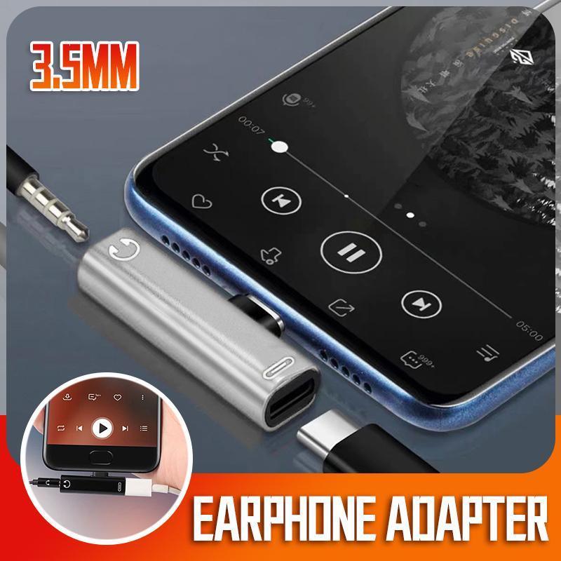 V528-SM00542-SILVER-380625-202510010118-00 Up to 2 Type C to 3.5mm Audio Headphone Connector Earphone Adapter Aux Jack - Silver - Image 1