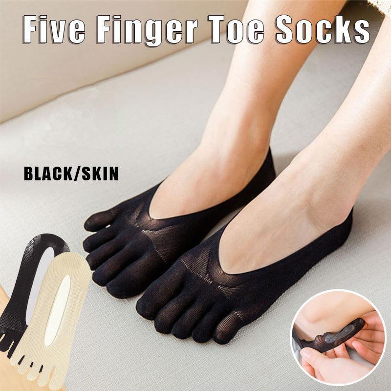 V528-SOCKS-NUDECOLOUR-3PAIRS-915407-202509302245-00 Five Finger Toe Socks Women Invisible Ankle Cut No Show Liner Low Cut Packs - Skin 3 Pairs - Image 1