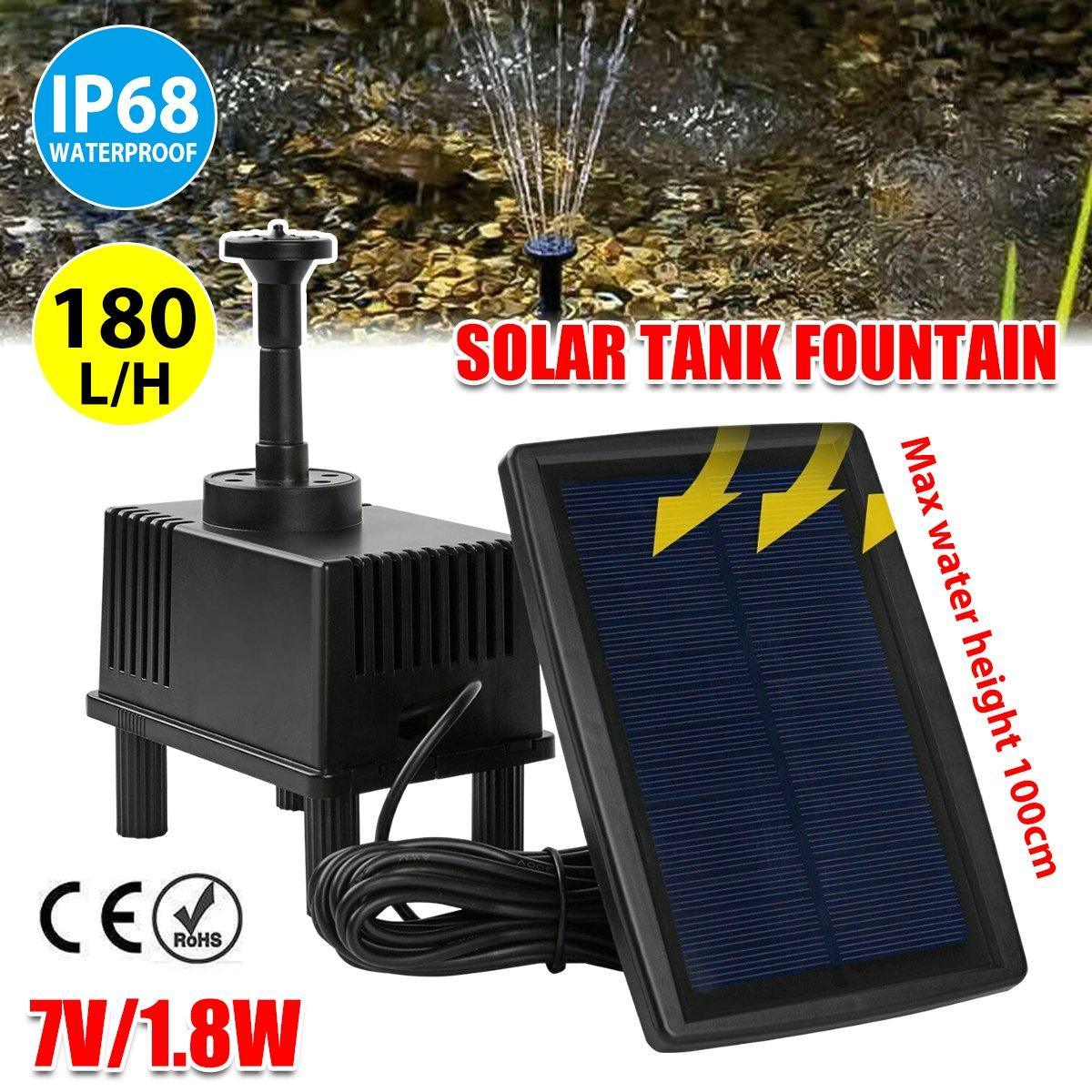 V528-SOLAR-FOUNTAIN-106365-202509291700-00 Solar Powered Water Fountain Pump Garden Pond Submersible Filter Fish Tank Kit - Image 1