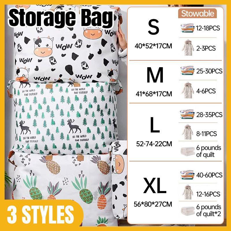 V528-STORAGE-BAG-PINEAPPLE-120L-684422-202509302036-00 Multipurpose Quilt Storage Bags Waterproof Coated Fabric 4 Sizes Available - Pineapple 80*27*56cm - Image 1
