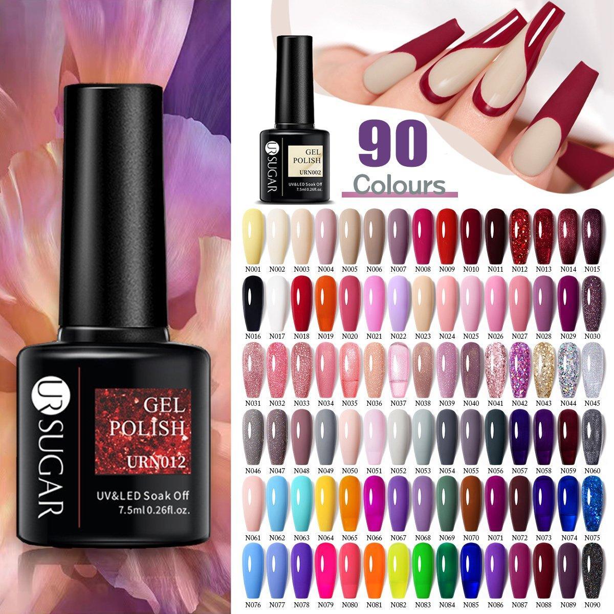 V528-URGELPOLISH-N012-600072-202510010100-00 Color Glitter Nail Gel Polish UV LED Varnish Soak Off Manicure Top & Base Coat - UR-12 - Image 1