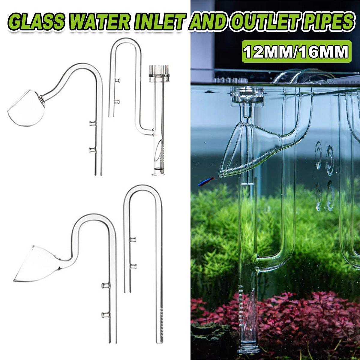 V528-WATER-OUTLET-BQ-16MM-134181-202509190946-00 Aquarium Glass Inlet Outlet Pipe Fish Tank Filter Oil Film Remover Plant Holder - Hemispherical outlet-16mm - Image 1