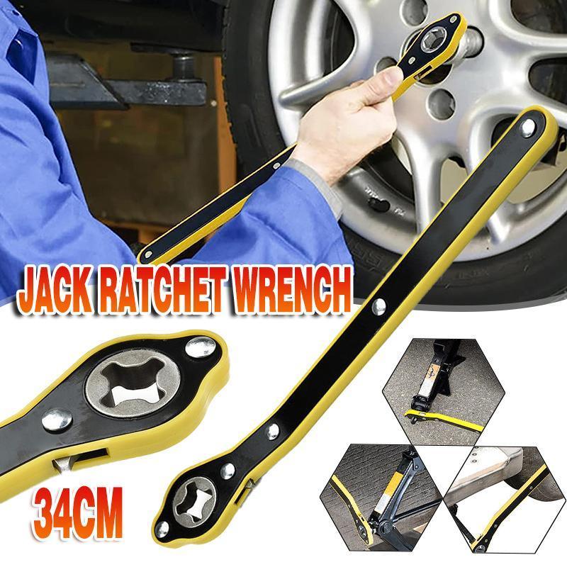 V528-XJ00548-883457-202509251055-00 Car Labor-Saving Jack Ratchet Wrench Wheel Hand Crank Cross Wrench Repair Tool - Image 1