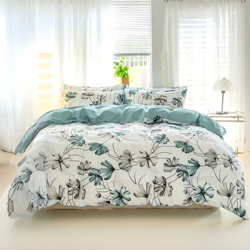 V535-QC-FLORAL-MIST-D-202508221315-00 Dreamfields - Floral Mist Quilt Cover Set - (3pcs, Double Size) - Image 1