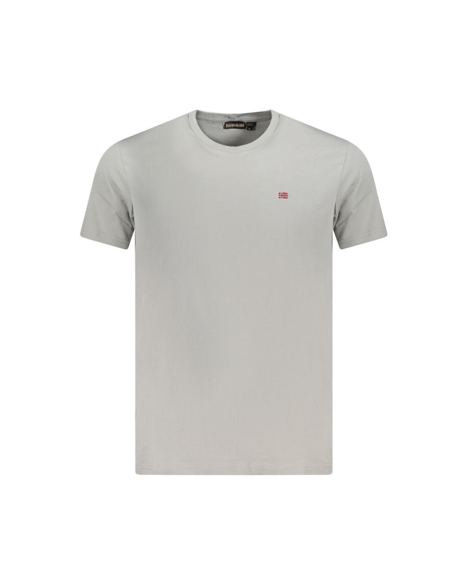 V539-NA-35703-XL-202506191936-00 Napapijri Men's Gray Cotton T-Shirt - XL - Image 1